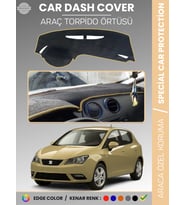 SEAT IBIZA (2008-2017) Torpido Örtüsü Ön Göğüs Koruma Torpido Koruma Birebir Uyum Kaymaz UV Koruma