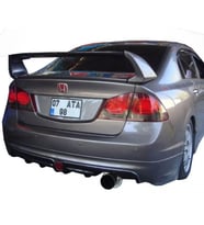 Honda Civic Uyumlu Fd6 Mugen Rr Arka Ek (Plastik) Sağdan Çift