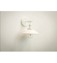RİOLİGHT RETRO,RUSTİK,VİNTAGE BEYAZ 1XE27 DUYLU METAL DUVAR APLİK ŞAPKA ÇAPI:23CM