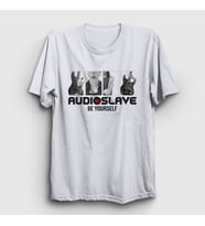 Presmono Unisex Beyaz Poster Rock Audioslave T-Shirt 544757tt