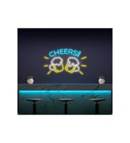 CHEERS! Yazılı ve Şekilli Neon Tabela