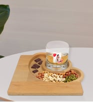 BK Gift Kişiye Özel İsimli Fotoğraflı Viski Bardağı ve Doğal Masif Ahşap Yarım Ay Sunum Tabağı Çerezlik Hediye Seti-29