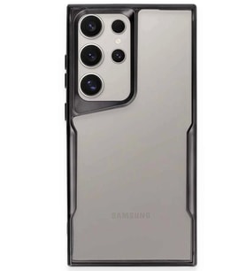 Newface Samsung Galaxy S23 Ultra Kılıf Boyi Silikon Kapak - Siyah