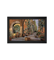 Manzara Temalı Kanvas Tablo 50 x 70 cm Siyah Çerçeve