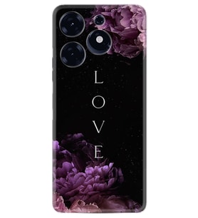 Tecno Spark 10 Pro Kılıf Silikon Desen Özel Seri Love Flow 1664