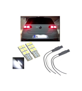 Vw Golf 7 Beyaz Led Plaka Lambası Ampul Seti T10 W5w