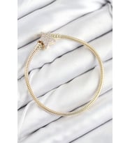 Pirinç Charm Zirkon Taşlı Yıldız Model Gold Renk Kadın Bileklik 5886 - GLST8671-2026