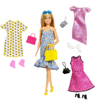 Barbie® 4 Komple Kıyafet Ve Aksesuar Ile Bebek, 3 Ila 8 Yaşındakiler İçin Hediye (Çok Renkli)