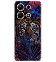 Infınix Note 30 Kılıf Resimli Desenli Baskılı Silikon Flowers Tiger 1319