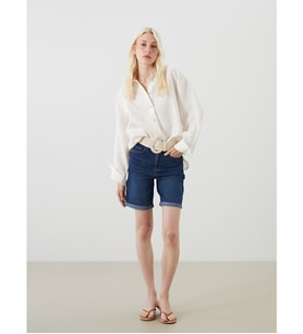 LCW Jeans İndigo Bermuda Fit Kadın Jean Şort