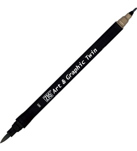 Zig Art & Graphic Twin Marker Çizim Kalemi 85 Warm Grey 7 