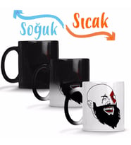 Kratos Laughing Sihirli Kupa Bardak Porselen