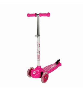 Evo Işıklı 3 Tekerlekli Pembe Scooter (Çok Renkli)