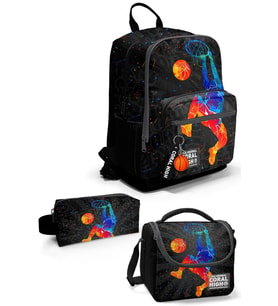 Coral High Gri Basketbol 3'lü Okul Çanta Seti SET0123643