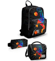 Coral High Gri Basketbol 3'lü Okul Çanta Seti SET0123643