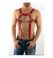 Erkek Deri Harness, Erkek Body Harness, Gay İç Giyim (Siyah)