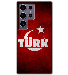 Galaxy S24 Ultra Kılıf HD Desen Baskılı Kılıf - Ayyıldız Türk