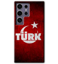 Galaxy S24 Ultra Kılıf HD Desen Baskılı Kılıf - Ayyıldız Türk