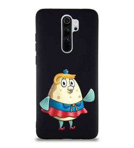 Xiaomi Redmi Note 8 Pro Soft Premier Kapak Bayan Puff Tasarımlı Silikon Kılıf - Siyah (Şeffaf)
