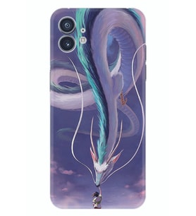 Nothing Phone 2 Kılıf Silikon Desen Özel Seri Kız ve Ejderha 1742