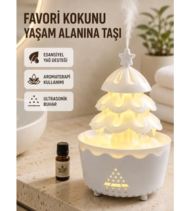250 ML Şans Ağacı Ha Nemlendirici Çok Renkli Işıklı Aroma Cihazı