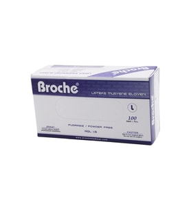 BROCHE  L  PUDRASIZ MUAYENE ELDİVENİ 100LÜ (5343)