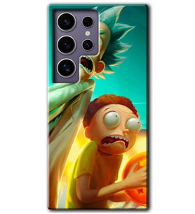 Galaxy S24 Ultra Kılıf HD Desen Baskılı Kılıf - Rick Morty