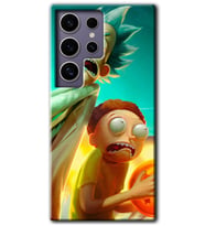 Galaxy S24 Ultra Kılıf HD Desen Baskılı Kılıf - Rick Morty