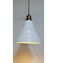 RİOLİGHT RETRO BEYAZ İÇİ GOLD TEKLİ METAL SARKIT ÇAP:23CM (Siyah)
