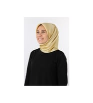 Aker 90x90 Sarı Taşlanmış Düz Ipek Eşarp 7747758 - 363
