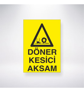 Döner Kesici Aksam 21x28 Arkası Yapışkanlı Levha