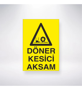 Döner Kesici Aksam 21x28 Arkası Yapışkanlı Levha