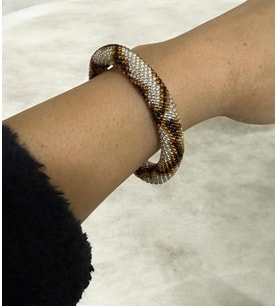 Chichibeads Vintage Tonlarda Boncuk İşlemeli Bileklik
