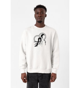 Steins Gate Okabe and Kurisu Beyaz Erkek 2ip Sweatshirt