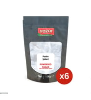 1 Kg x 6 Paket Yazar Pudra Şekeri