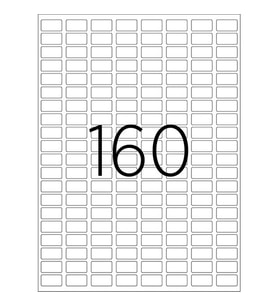 Jokey Kırtasiye 5 TABAKA A4 Laser Etiket Beyaz 22 x 12 mm 160'lı