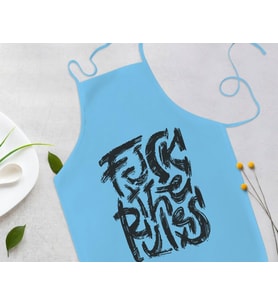 BK Gift Fcuk Tasarımlı Mavi Mutfak Önlüğü Aşçı Hediyesi, Arkadaşa Hediye-2
