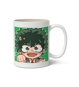 My Hero Academia Deku Anime Baskılı Beyaz Porselen Kupa Bardak