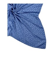 Enba Jakarlı Geometrik Desenli Eşarp (İndigo)
