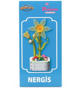 Dostoys Yapı Taşı Serisi Çiçek Yapım Seti Nergis