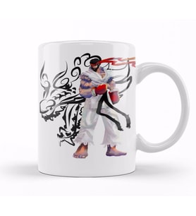Streetfighter Ryu Kupa Bardak Porselen