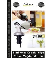 Premium Damlatmaz Ayarlı Döküm Mutfak Yağ Sirke Aksesuar Sızdırmaz Kapaklı Şişe Tıpa Yağdanlık Ucu