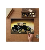 Klasik Otomobil Yan Duruş Tasarımı 240 parça Ahşap Puzzle Ahşap Kutuda MP07338