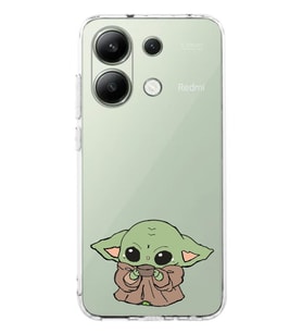 Xiaomi Redmi Note 13 4G Uyumlu Baby Yoda Desenli Şeffaf Telefon Kılıfı
