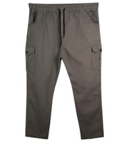 Kargo Cepli 100 Kilo-180 Kilo Arası Için Uygun Erkek Büyük Beden Gabardin Pantolon (Toprak)