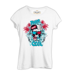 That Cool - Kurukafa Beyaz Kadın Tshirt