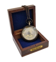 Kişiye Özel Pirinç Queen Victorian Pocket Watch 1875 Köstekli Cep Saati