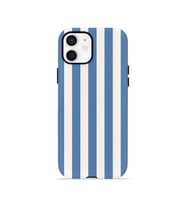 iPhone 11 Vorian Çift Katmanlı Kılıf Blue Marina Stripe