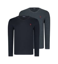 İKİLİ SET T8587 DEWBERRY V YAKA ERKEK SWEATSHIRT-ANTRASİT-SİYAH