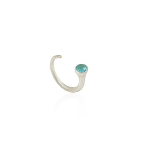 Kadir Jewellery 925 Ayar Gümüş Kaplama Zirkon Taşlı Ayarlanabilir Kadın Minimal Yüzük